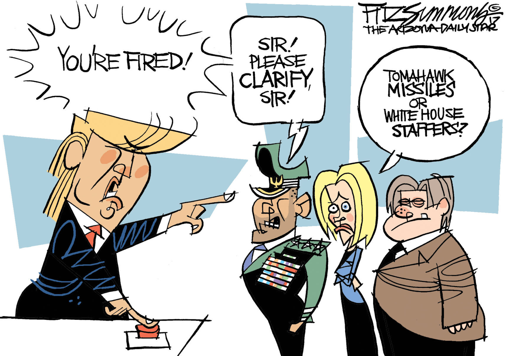 Daily Fitz Cartoon: Fire